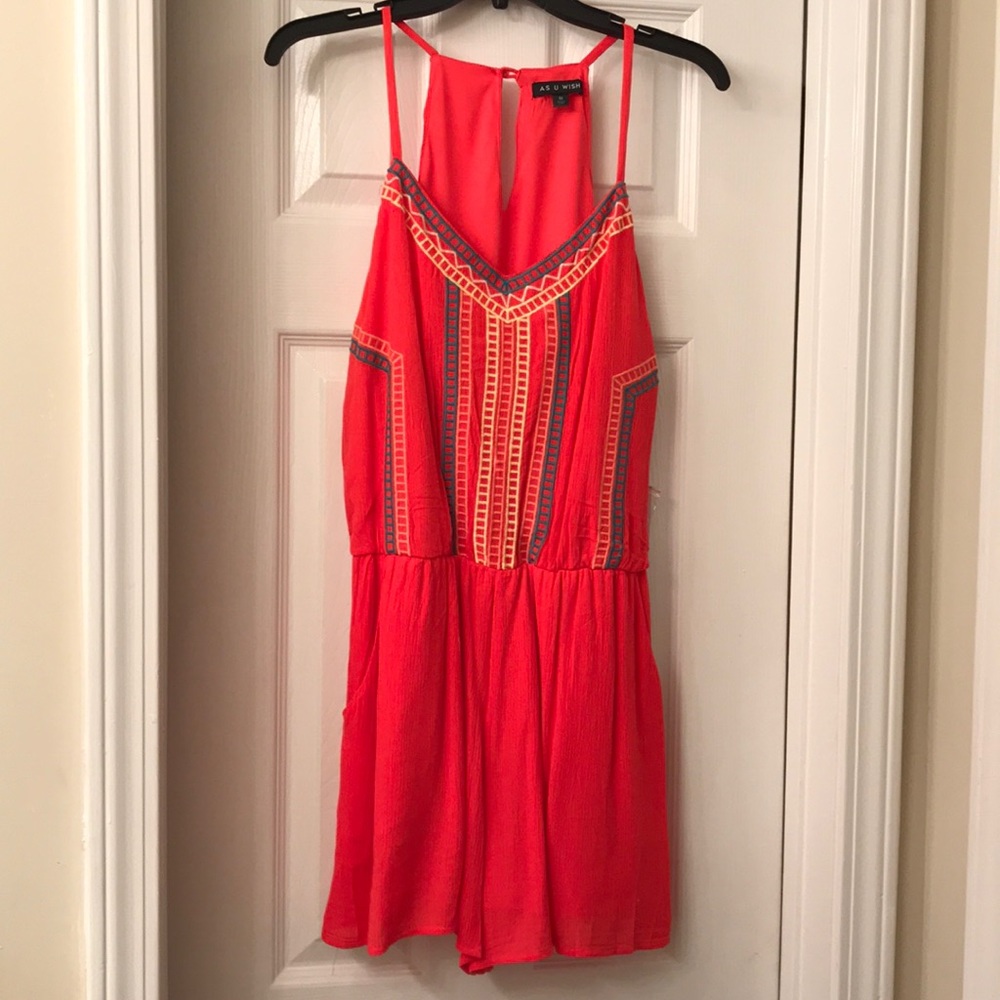 Sleeveless Shorts Romper NWT Medium